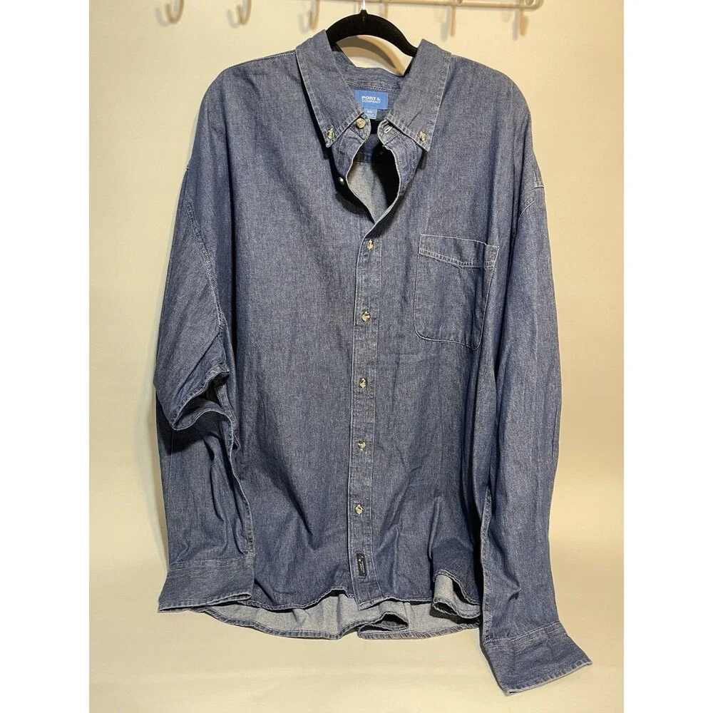 Port And Company Men’s Jean Shirt Size 5X - Picture 1 of 5